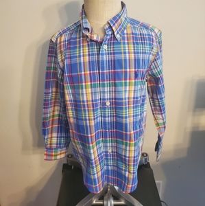 Boys Ralph Lauren Plaid Button Down Shirt